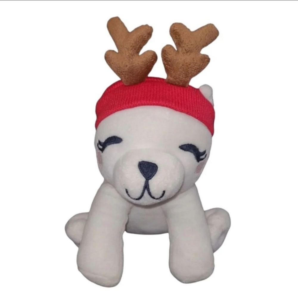 🦌🎄Gymboree Girls Holiday Christmas Plush Polar Bear Reindeer Purse Handbag🎄🦌